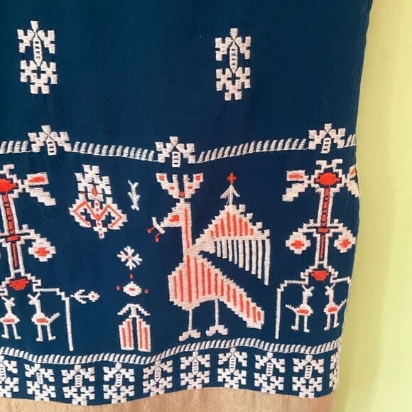 Anthropologie Floreat Dress, 0. Navy and Gold. Lovely - Picture 12 of 13